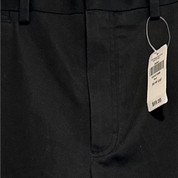 NWT  LL Bean Mens Sz:34 Classic Fit Black Flat Front Button Dress Pant. - Picture 14 of 15